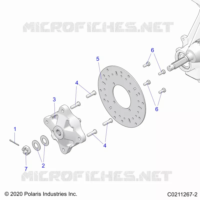 FRONT SUSPENSION HUB AND BRAKE DISC