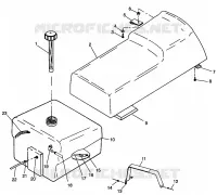 SEAT   GAS TANK WIDETRAK LX 0982065 AND EUROPEAN WIDETRAK LX E982065 (4943884388A006)