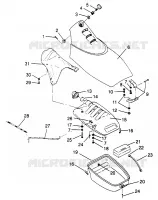 FRONT STORAGE COMPARTMENT SL 700 B964066 AND  INTL. SL 700 I964066 (4935633563A008)
