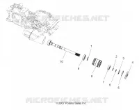 DRIVE TRAIN, MAIN GEARCASE OUTPUT SHAFT