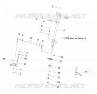 STEERING POST   AND TIE ROD ASM.