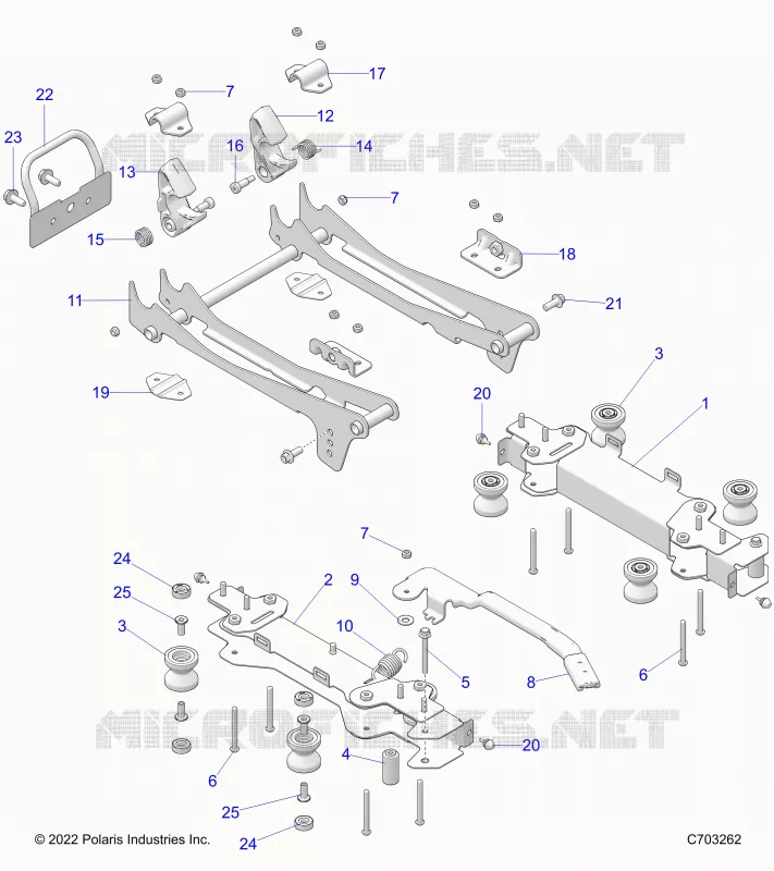 SEAT MOUNTING, FRONT