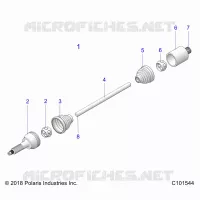 DRIVE TRAIN, DRIVE REAR SHAFT- A21S6E57A1/3A1 (C101544)
