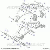 REAR SUSPENSION CONTROL ARM, MOUNTING