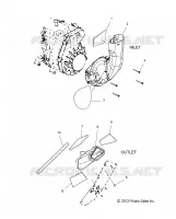 ENGINE, AIR INLET AND OUTLET DUCTS