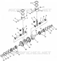CRANKSHAFT   PISTON HURRICANE B964466 AND INTL. HURRICANE I964466 (4935733573C002)