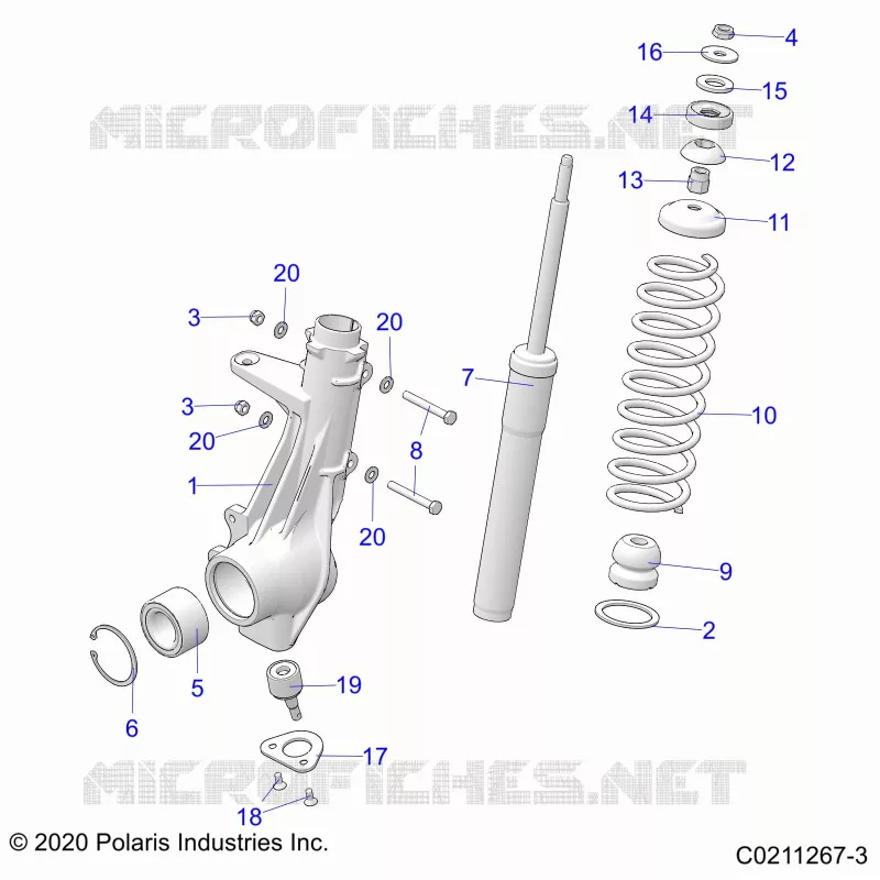 SUSPENSION, FRONT STRUT 