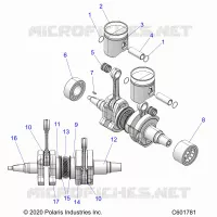 ENGINE, PISTON AND CRANKSHAFT