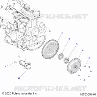 STARTER, FLYWHEEL AND RELATED