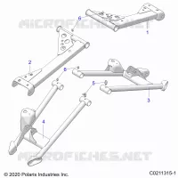 REAR SUSPENSION CONTROL ARMS