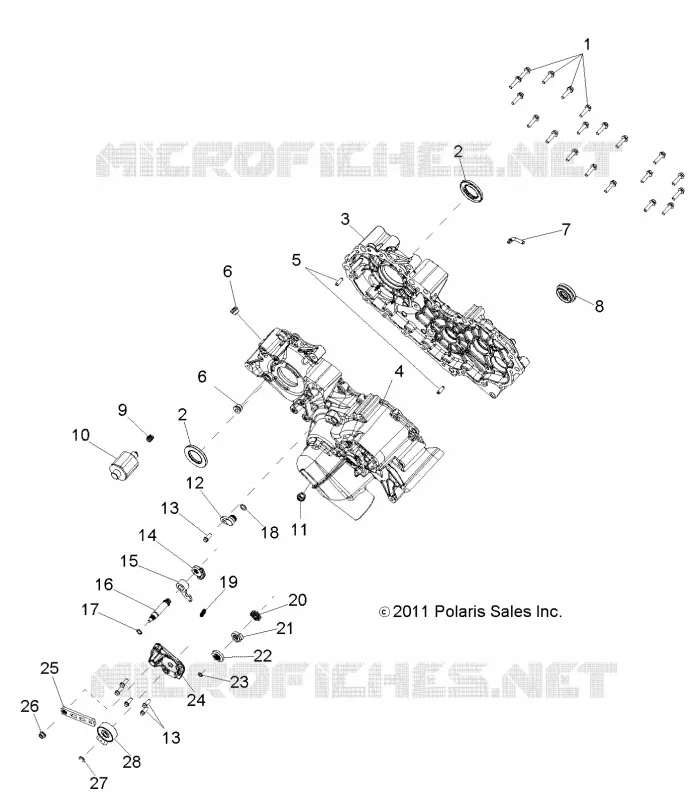 DRIVE TRAIN, MAIN GEARCASE