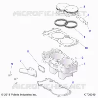 CYLINDER AND PISTON