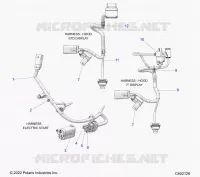 ELECTRICAL, WIRE HARNESS, HOOD, ELEC. START