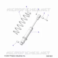 SUSPENSION, REAR SHOCK TRACK (7045713)