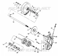 DRIVE TRAIN  500 0972764,  EUROPEAN 500 E972764,  500 SKS 0972564, EUROPEAN (4938393839B011)
