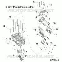 ENGINE, CYLINDER HEAD AND VALVES