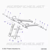 SUSPENSION, FRONT TORQUE ARM