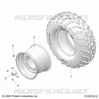 WHEELS, REAR TIRE