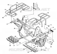 BUMPER / RACKS MOUNTING 4X4 250 W98127 (4924042404003A)