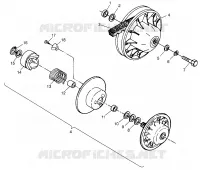 DRIVEN CLUTCH TRAIL BLAZER W98BA25C (4945464546B011)
