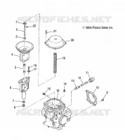 ENGINE, CARBURETOR, UPPER