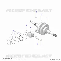 ENGINE, CRANKSHAFT AND PISTON