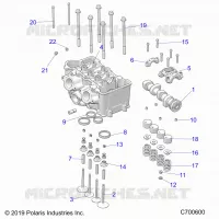 ENGINE, CYLINDER HEAD AND VALVES