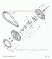 DRIVE TRAIN, SECONDARY CLUTCH
