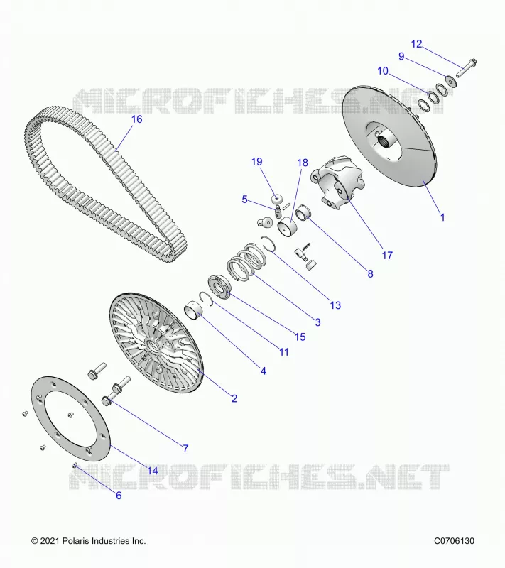 DRIVE TRAIN, SECONDARY CLUTCH
