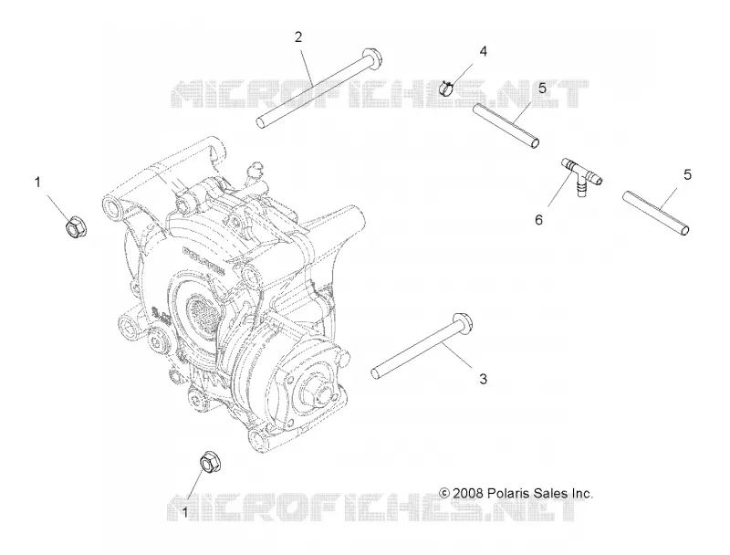 DRIVE TRAIN, GEARCASE MOUNTING, REAR