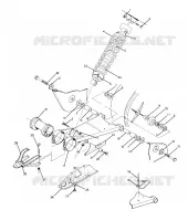 SWING ARM WELDMENT AND REAR SHOCK  ASSEMBLY (4916331633021A)