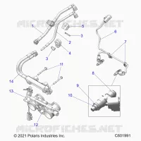FUEL SYSTEM, RAIL, LINES AND THROTTLE BODY