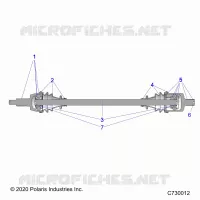 DRIVE TRAIN, FRONT HALF SHAFT
