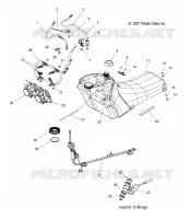 FUEL SYSTEM, FUEL TANK, LINES AND THROTTLE  BODY
