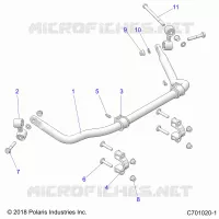 SUSPENSION, REAR STABILIZER BAR