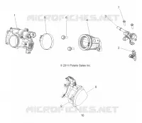 ENGINE, THROTTLE BODY AND FUEL RAIL