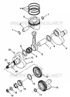 CRANKSHAFT AND PISTON