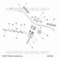 UPPER STEERING & HANDLEBAR ASM.