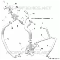 ENGINE, WATERPUMP AND BYPASS