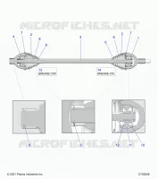 DRIVE TRAIN, HALF REAR SHAFT