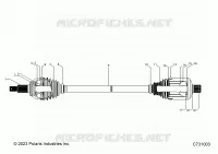 DRIVE TRAIN, REAR HALF SHAFT