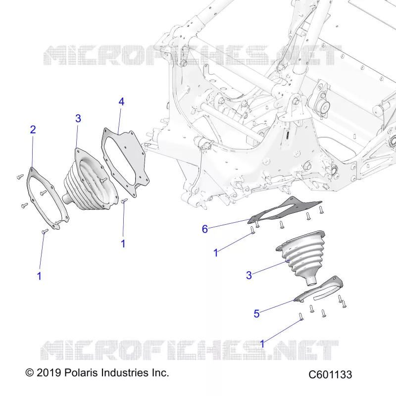 CHASSIS, TIE ROD BOOT ASM.