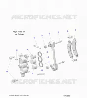BRAKES, FRONT BRAKE CALIPER