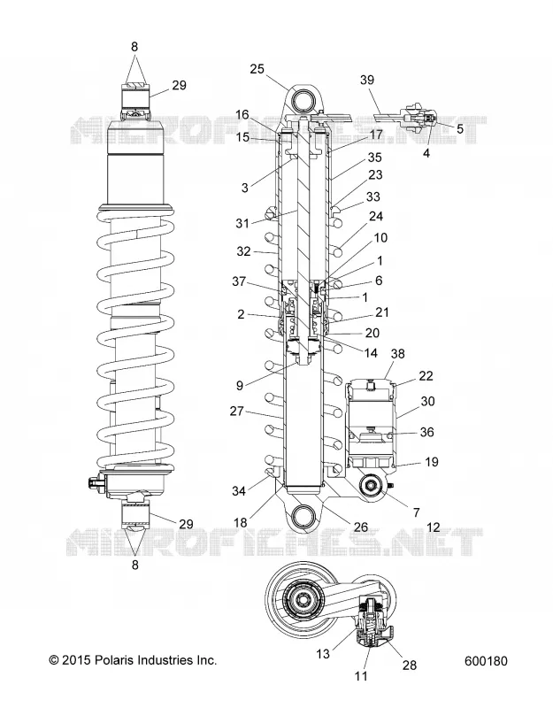 SUSPENSION, REAR SHOCK TRACK (1543574)