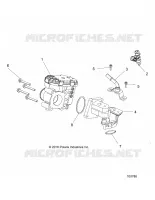 ENGINE, THROTTLE BODY AND FUEL RAIL