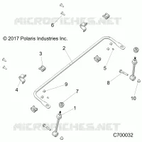 SUSPENSION, FRONT STABILIZER BAR
