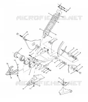 SWING ARM WLD. / REAR SHOCK ASSEMBLY 350 4X4 / W928139 (4922832283021A)