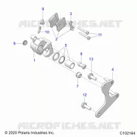 BRAKES, REAR CALIPERS
