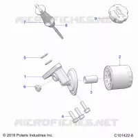 OIL FILTER AND DIPSTICK