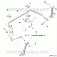 SUSPENSION, FRONT STABILIZER BAR- Z21S1E99AR/BR (C700110-5)